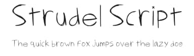 Strudel Script by Justlemmetypeman — Script Handwritten Font — thumbnail 1