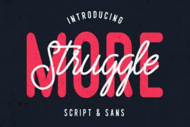 Struggle More Duo Font by LovePowerDesigns — Script Handwritten Font — thumbnail 1
