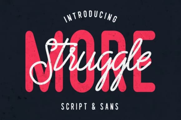 Struggle More Duo Font by LovePowerDesigns — Script Handwritten Font