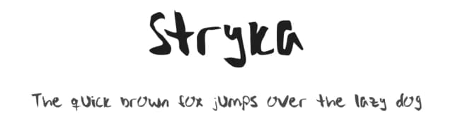 Stryka by Lis Bokt — Script Handwritten Font