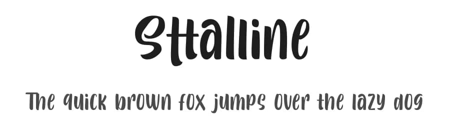 Sttalline by Nur Solikh — Script Handwritten Font — preview 1