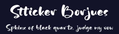 Stticker Borjues by Letterena Studios — Script Handwritten Font — thumbnail 2