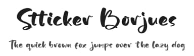 Stticker Borjues by Letterena Studios — Script Handwritten Font — thumbnail 1