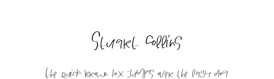 Stuart Collins by Mariyana — Script Handwritten Font