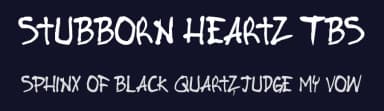 Stubborn Heartz TBS by PressGang Studios — Script Handwritten Font — thumbnail 2