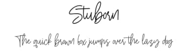 Stuborn by Maulana Creative — Script Handwritten Font — thumbnail 1