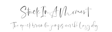Stuck In A Moment by Redy Studio — Script Handwritten Font — thumbnail 1