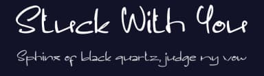 Stuck With You by Al Ghul — Script Handwritten Font — thumbnail 2