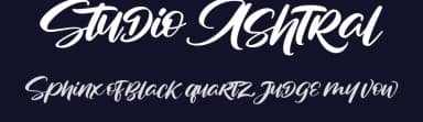 Studio Ashtral by Vunira Design — Script Handwritten Font — thumbnail 2