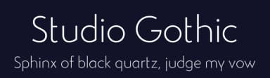Studio Gothic by Zetafonts — Sans Serif Font — thumbnail 2