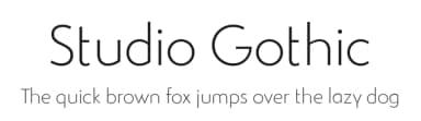 Studio Gothic by Zetafonts — Sans Serif Font — thumbnail 1