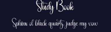 Study Book by Andi Moz — Script Handwritten Font — thumbnail 2