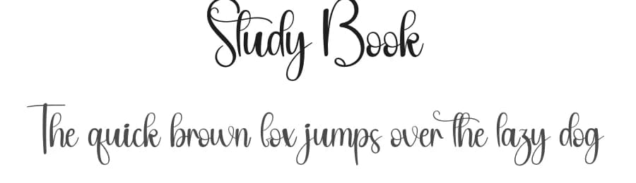 Study Book by Andi Moz — Script Handwritten Font