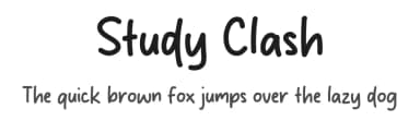 Study Clash by MJType — Script Handwritten Font — thumbnail 1