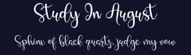 Study In August by Airotype — Script Handwritten Font — thumbnail 2