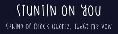 Stuntin On You by Des Gomez — Script Handwritten Font — thumbnail 2
