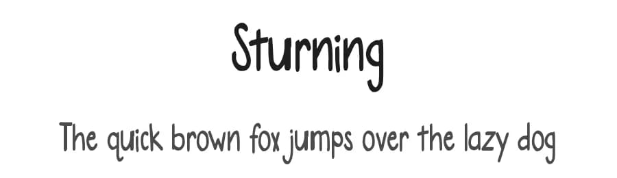 Sturning by erik5541 — Script Handwritten Font — preview 1
