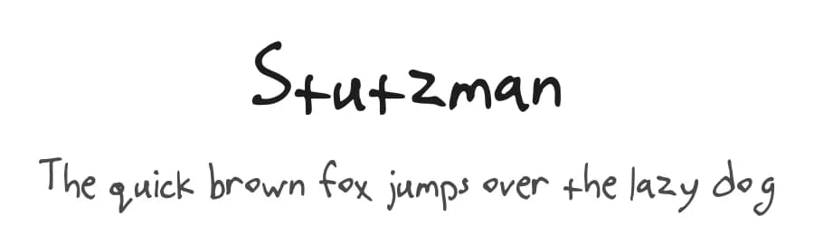 Stutzman by Kip Stutzman — Script Handwritten Font
