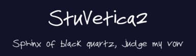 StuVetica2 by Rattus Wonkler — Script Handwritten Font — thumbnail 2
