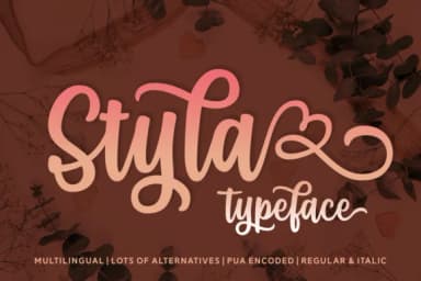 Styla Font by Situjuh — Script Handwritten Font — thumbnail 1