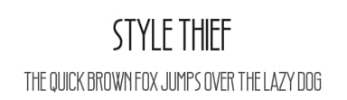 Style Thief by Chequered Ink — Sans Serif Font — thumbnail 1