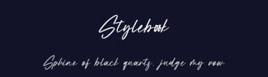 Stylebook by Hatf Type — Script Handwritten Font — thumbnail 2