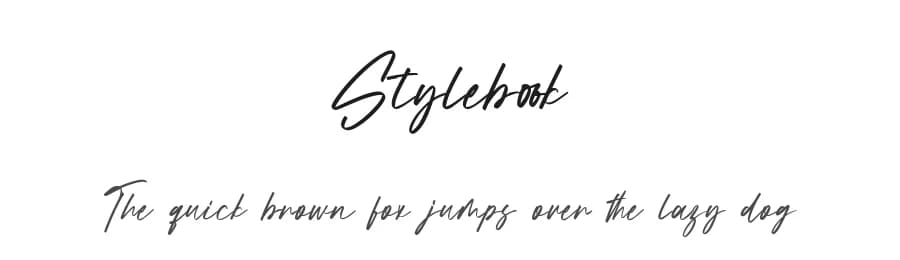 Stylebook by Hatf Type — Script Handwritten Font