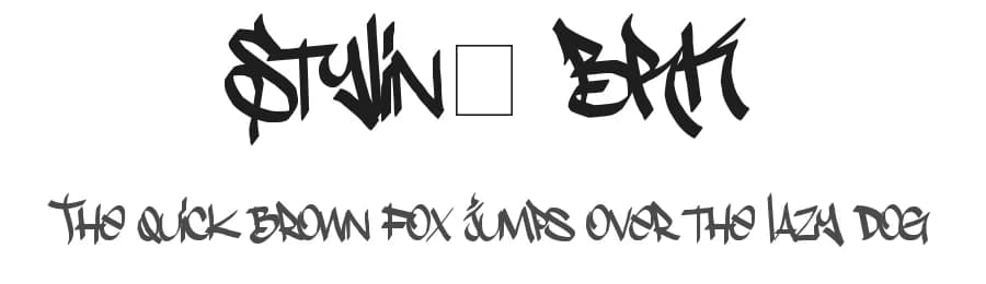 Stylin' BRK by B85 — Script Handwritten Font