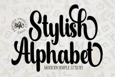 Stylish Alphabet Font by tertoecreative — Script Handwritten Font — thumbnail 1