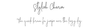 Stylish Charm by Snipescientist — Script Handwritten Font — thumbnail 1