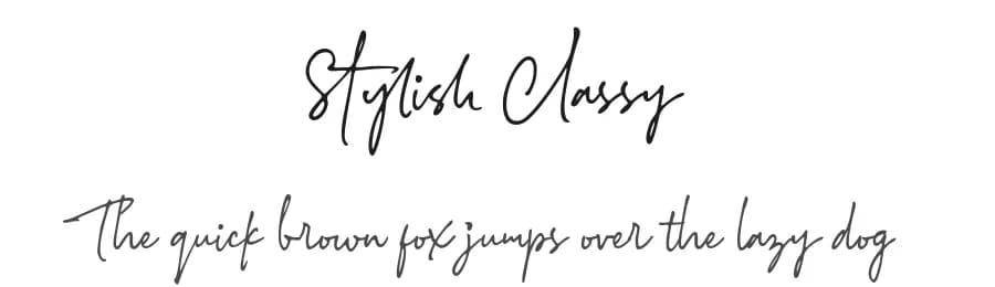 Stylish Classy by Azetype Studio — Script Handwritten Font