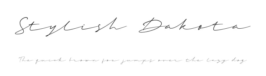 Stylish Dakota by Andika Fez — Script Handwritten Font
