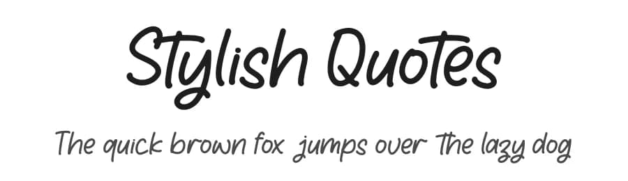 Stylish Quotes by Perspectype Studio - Letterena.com — Script Handwritten Font