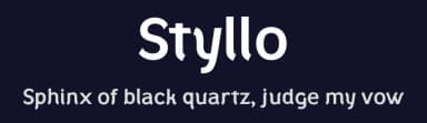 Styllo by Genilson L. Santos — Sans Serif Font — thumbnail 2