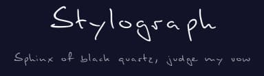 Stylograph by ParaGraph Intl. — Script Handwritten Font — thumbnail 2