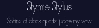 Stymie Stylus by ClaudeP — Serif Font — thumbnail 2