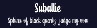 Suballie by InspiraType — Script Handwritten Font — thumbnail 2