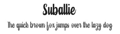 Suballie by InspiraType — Script Handwritten Font — thumbnail 1