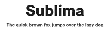 Sublima by Punchform — Sans Serif Font — thumbnail 1