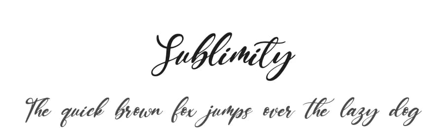 Sublimity by Staircase Studio — Script Handwritten Font