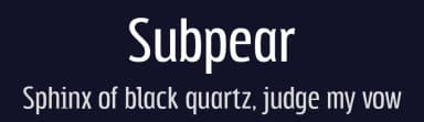 Subpear by Typodermic Fonts — Sans Serif Font — thumbnail 2
