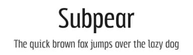 Subpear by Typodermic Fonts — Sans Serif Font — thumbnail 1