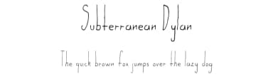 Subterranean Dylan by Kenneth Kolloen — Script Handwritten Font — thumbnail 1