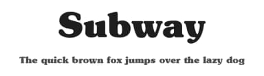 Subway by Dieter Steffmann — Serif Font — thumbnail 1