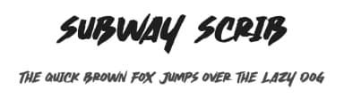 Subway Scrib by Riyadh Rahman — Script Handwritten Font — thumbnail 1