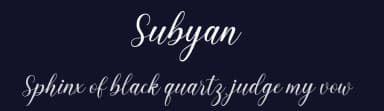 Subyan by Suby Studio — Script Handwritten Font — thumbnail 2