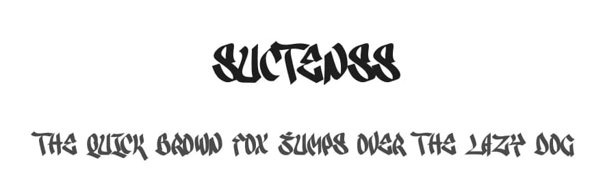 Suctenss by Ronny Studio — Script Handwritten Font