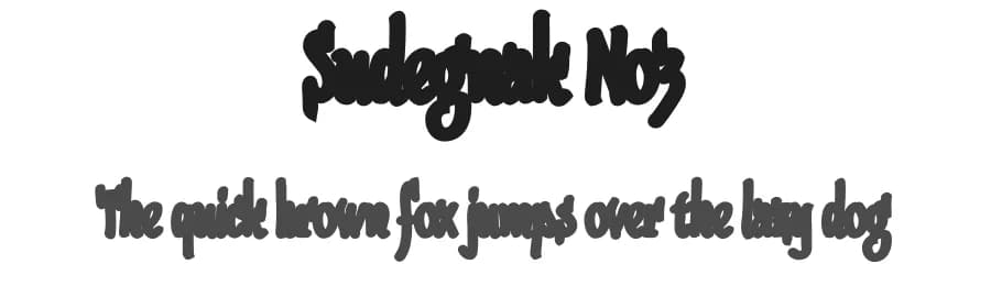 Sudegnak No3 by gluk — Script Handwritten Font