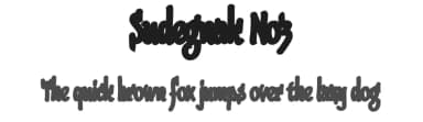 Sudegnak No3 by gluk — Script Handwritten Font — thumbnail 1