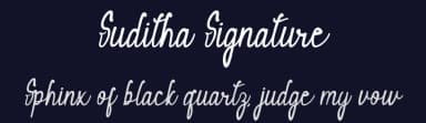 Suditha Signature by bringtypestudio.co — Script Handwritten Font — thumbnail 2